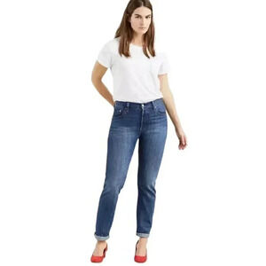 Levi's 501 Jeans Button Fly Relaxed Rolled Blue  Medium Wash Size 26